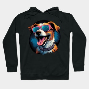 Retro Wave Jack Russel Terrier Dog Shirt Hoodie